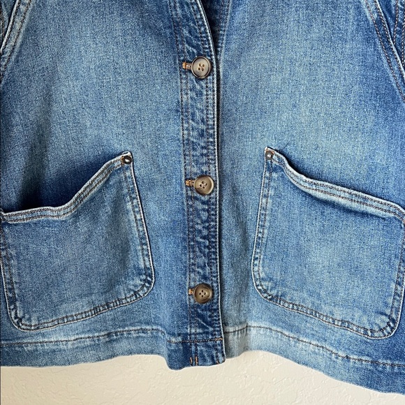 Anthropologie pilcro boxy denim jacket - Picture 3 of 9